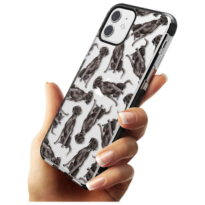 Black Labrador Watercolor Pattern