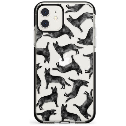 German Shepherd Pattern Black