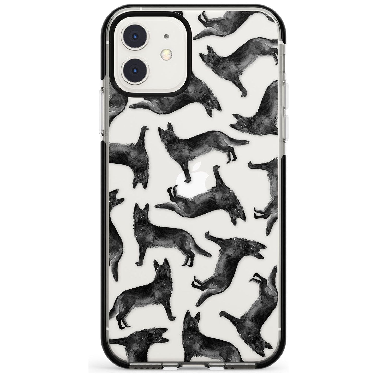 German Shepherd Pattern Black