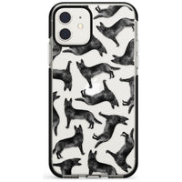 German Shepherd Pattern Black