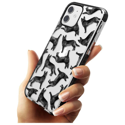 German Shepherd Pattern Black