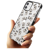 Aquarellzeichnung eines Zwergschnauzers