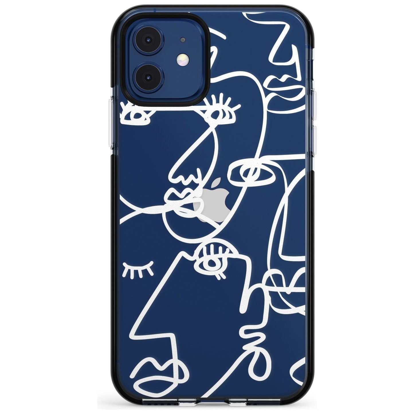 Abstract Line Art White Clear