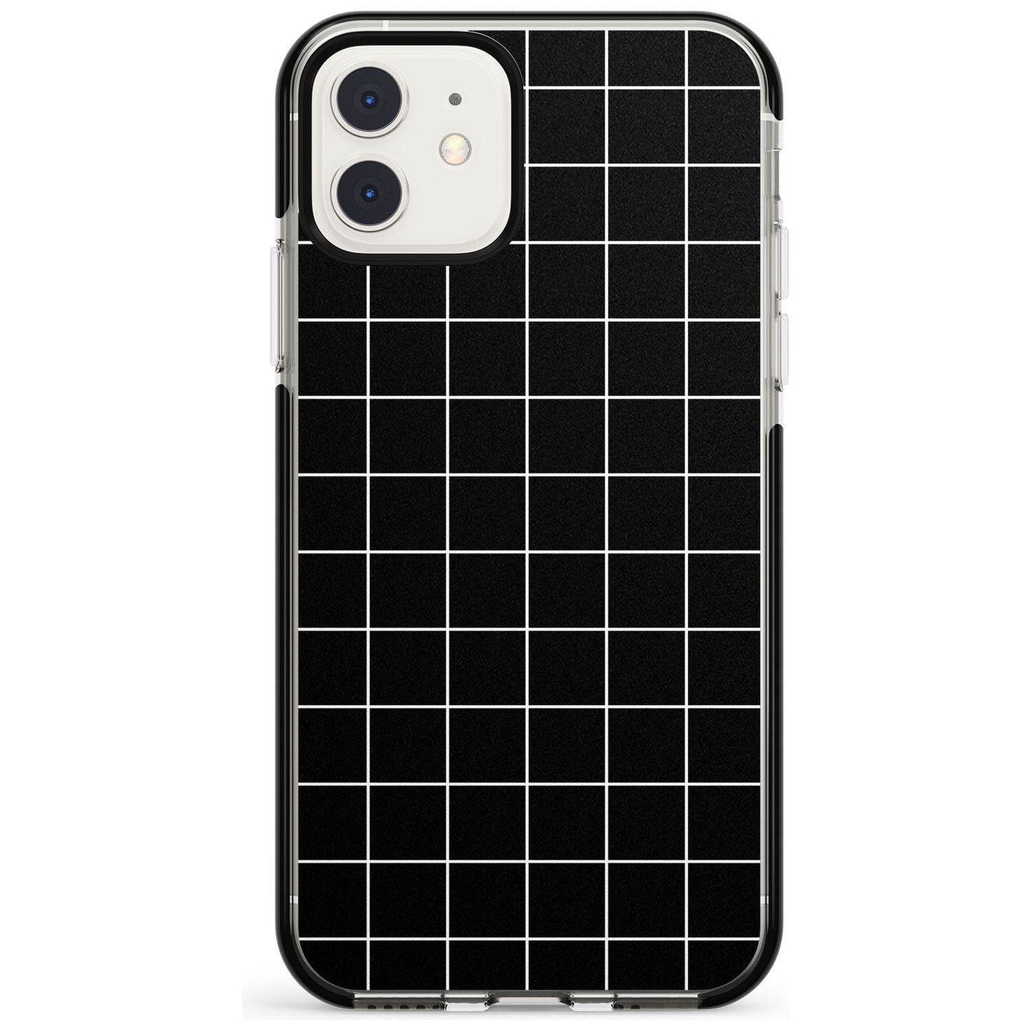 Minimalist Grid Pattern Black