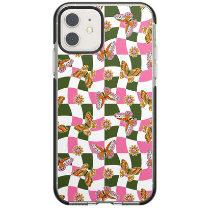 Wavy Butterfly Checked Pattern