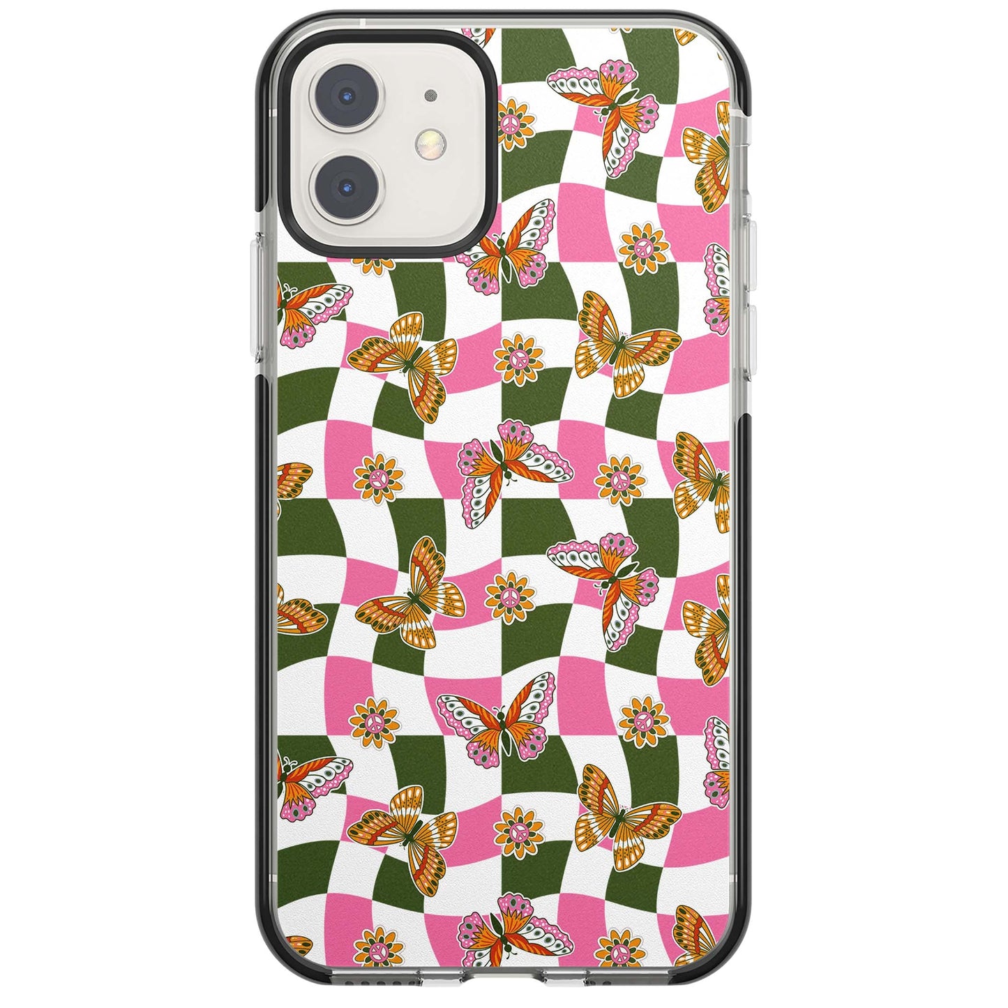 Wavy Butterfly Checked Pattern