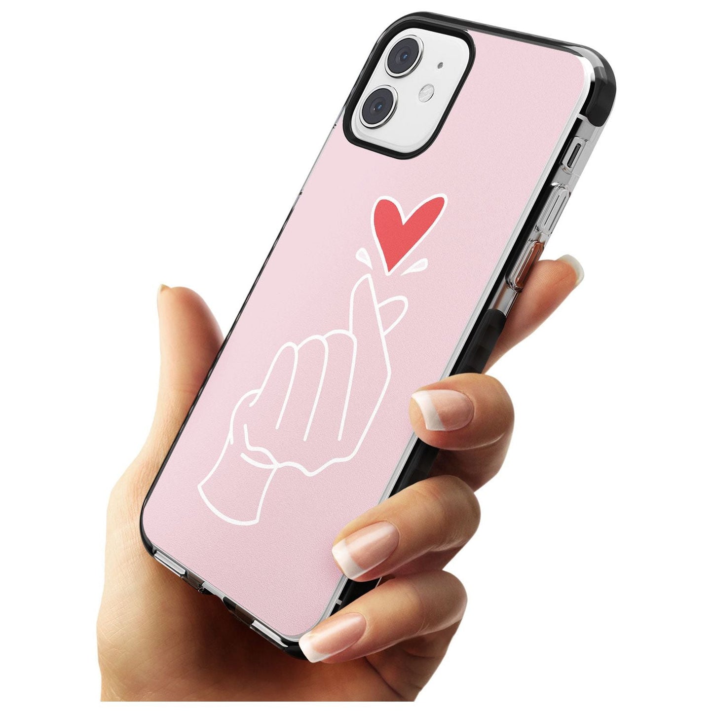 Pink Heart Hand