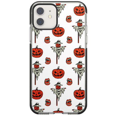 Retro Red Pumpkins & Scarecrows