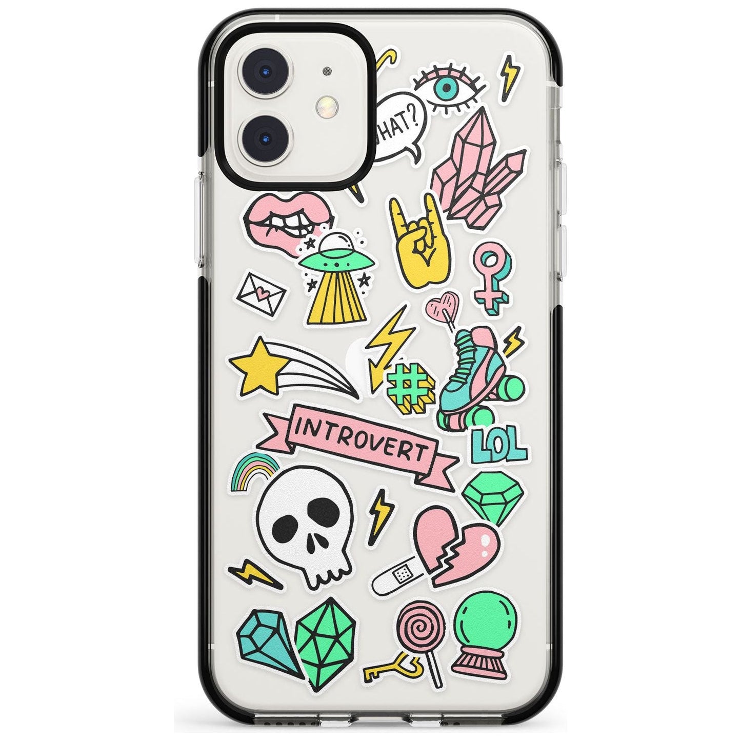 Autocollant introverti