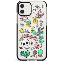 Autocollant introverti