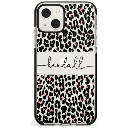 Personalised Cursive Leopard Spots