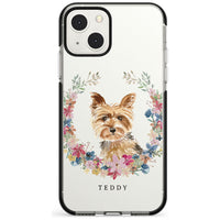 Personalised Yorkshire Terrier Floral Portrait