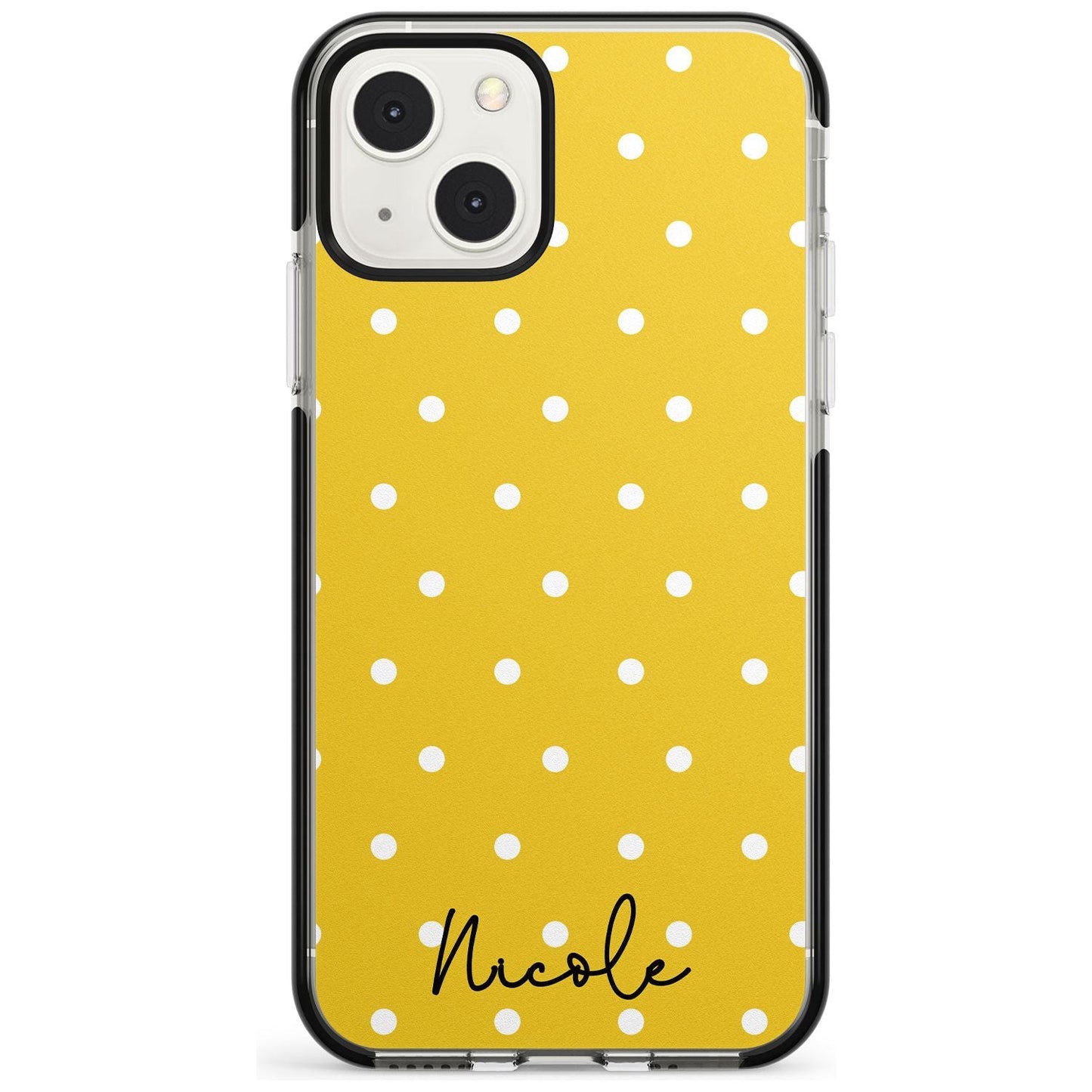 Personalised Yellow Polka Dot