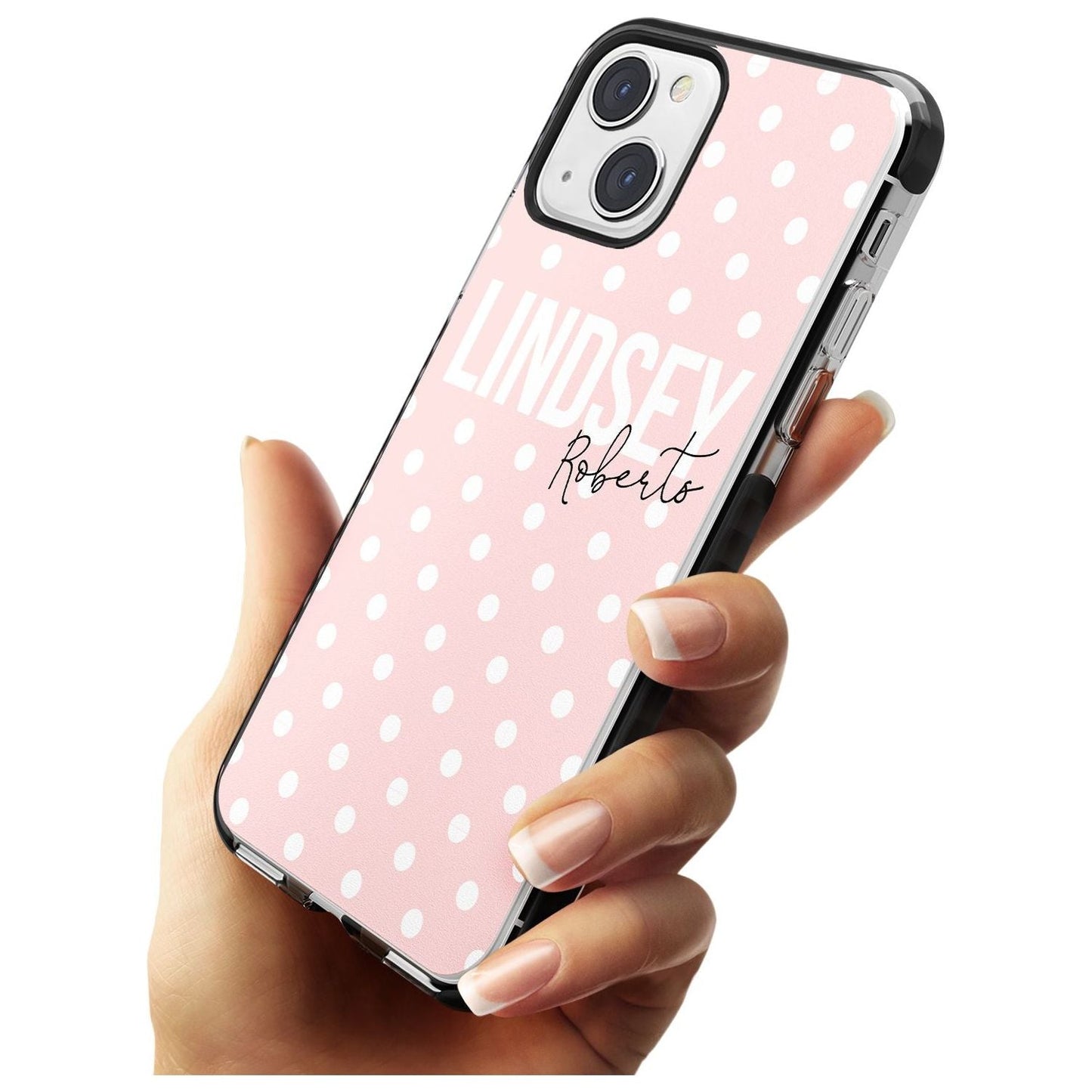 Personalised Pink Polka