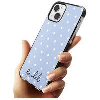 Personalised Simple Light Blue Dots