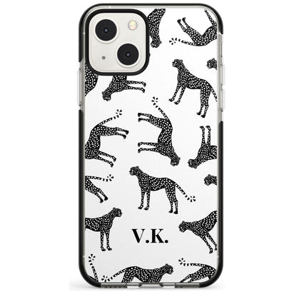 Personalised Black & White Cheetah Pattern