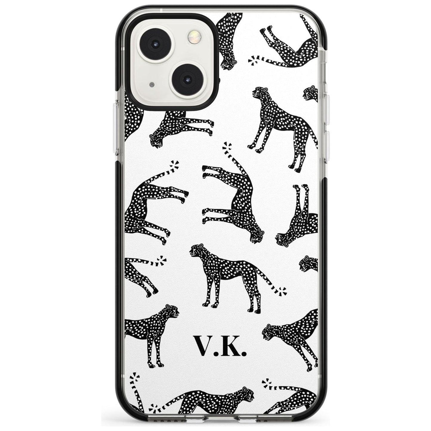 Personalised Black & White Cheetah Pattern