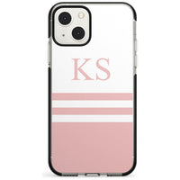 Personalised Pink Stripes & Initials