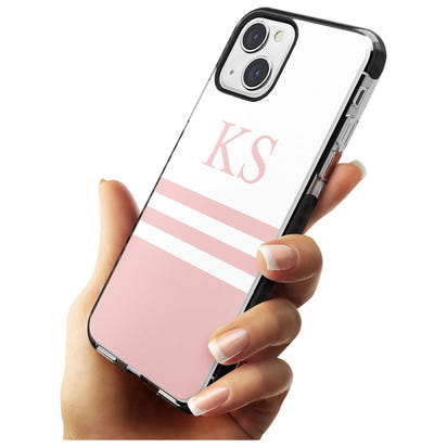 Personalised Pink Stripes & Initials