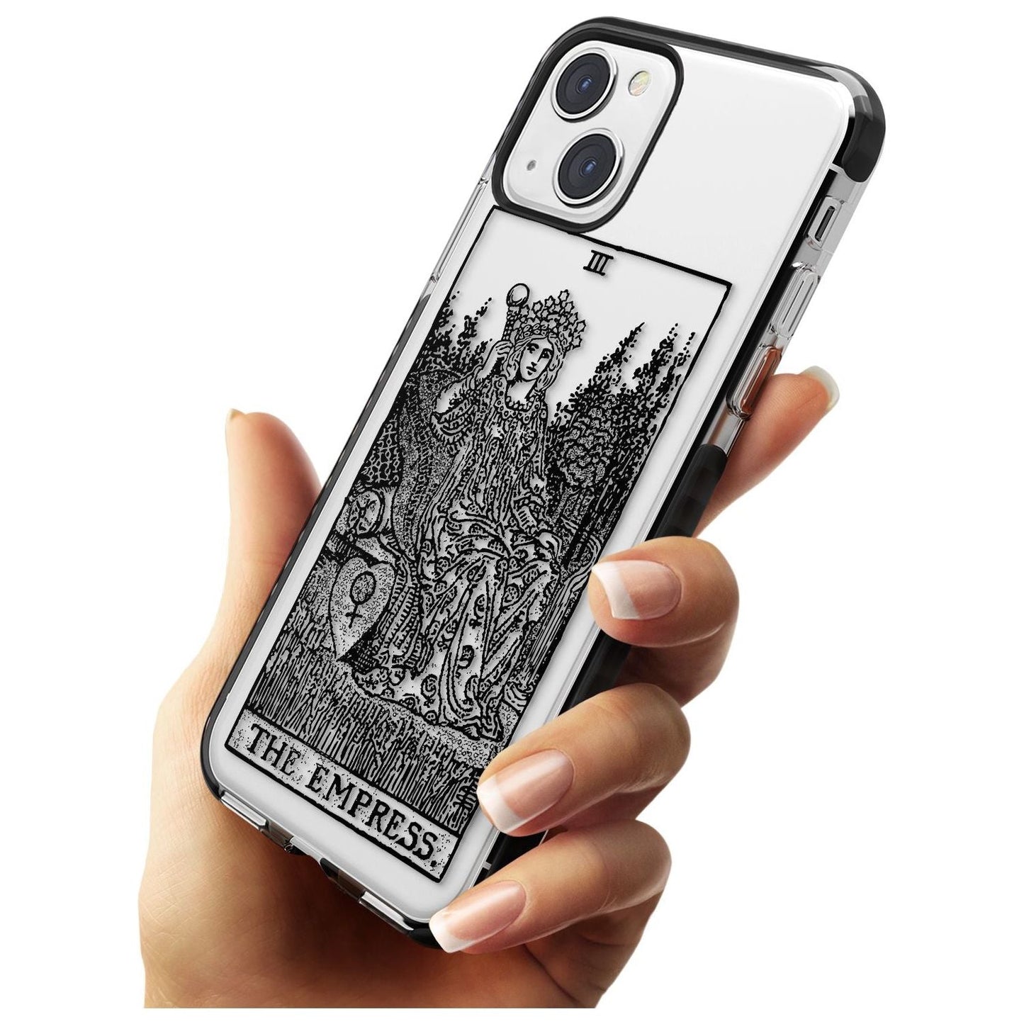 Personalisierte Tarotkarte „Die Kaiserin“ (Transparent)