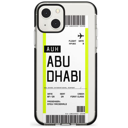 Personalised Abu Dhabi Boarding Pass