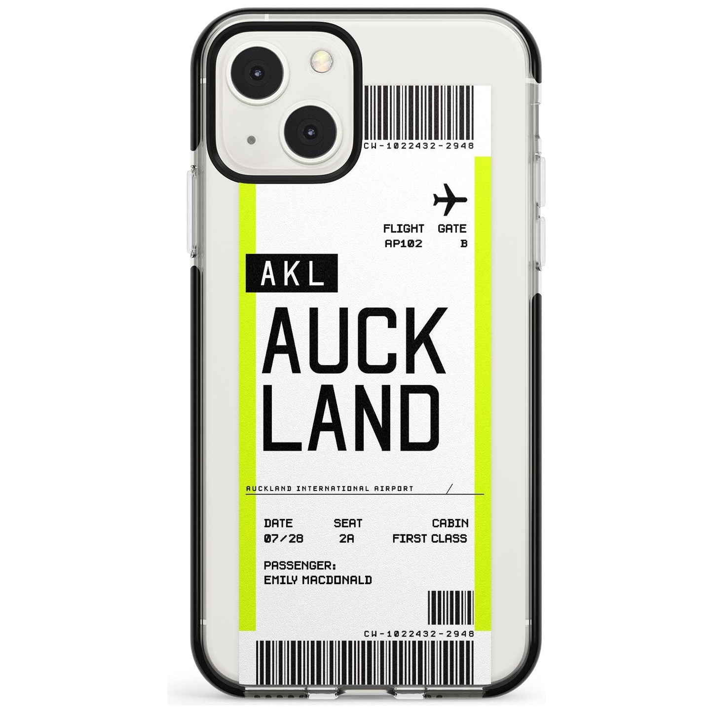 Personalised Auckland Boarding Pass