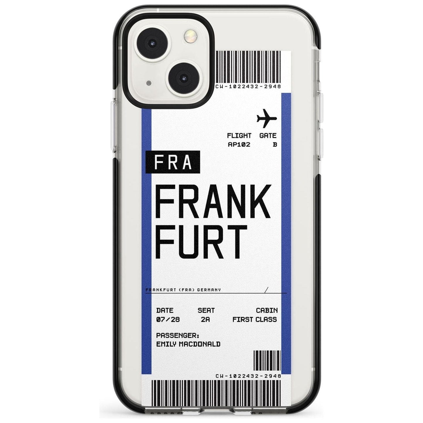 Personalised Frankfurt Boarding Pass
