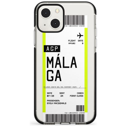 Personalised Málaga Boarding Pass