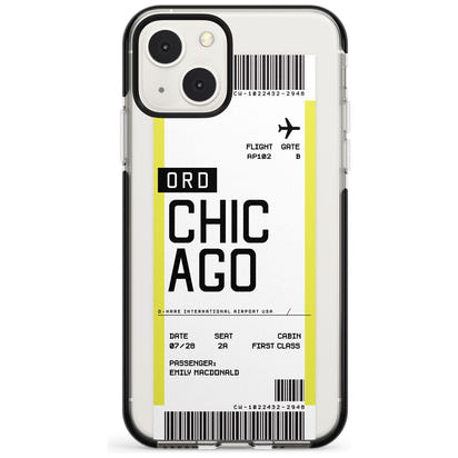 Personalised Chicago Boarding Pass