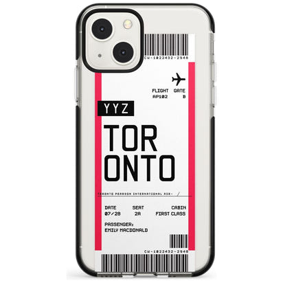 Personalised Toronto Boarding Pass