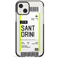 Personalisierte Bordkarte für Santorini