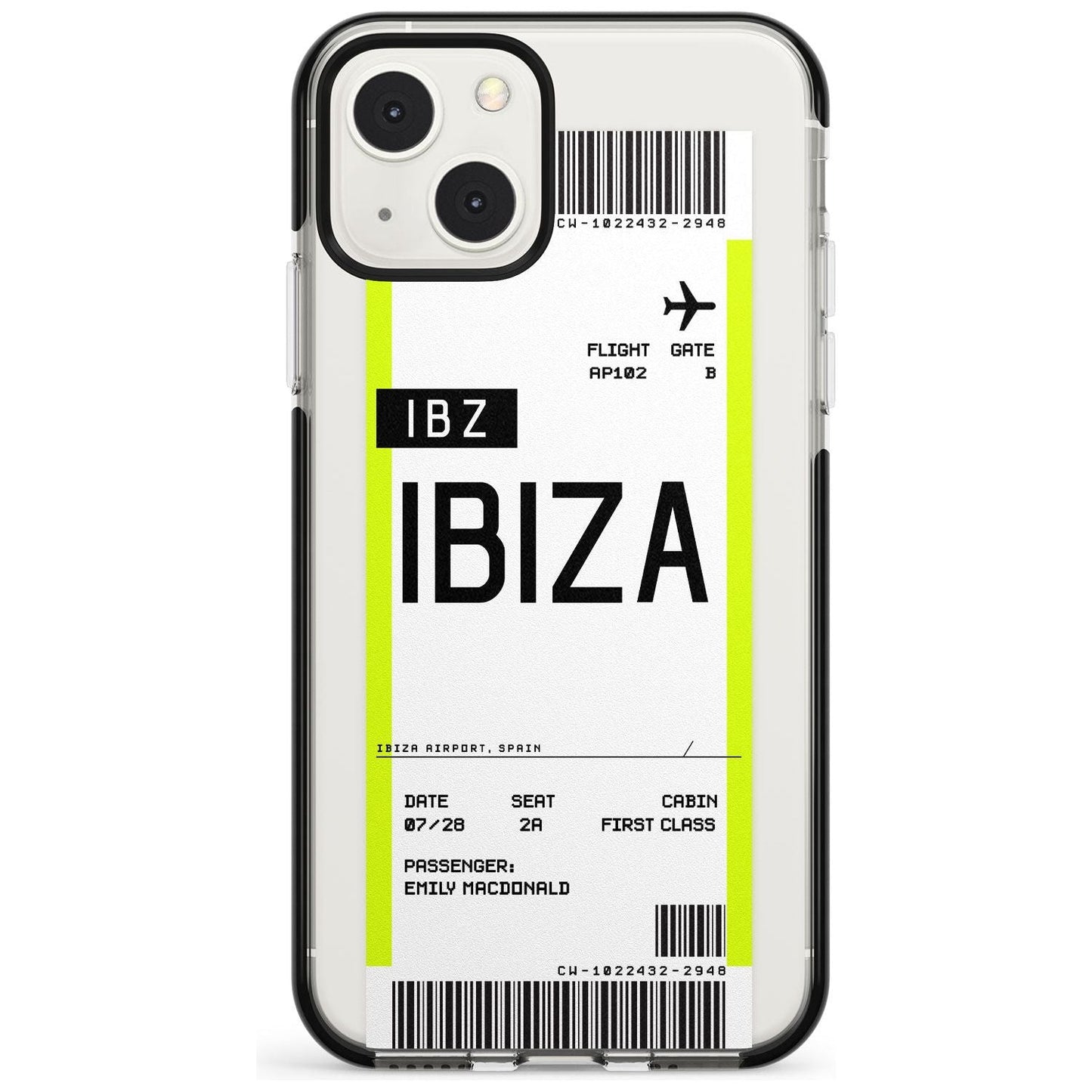 Personalised Ibiza Boarding Pass