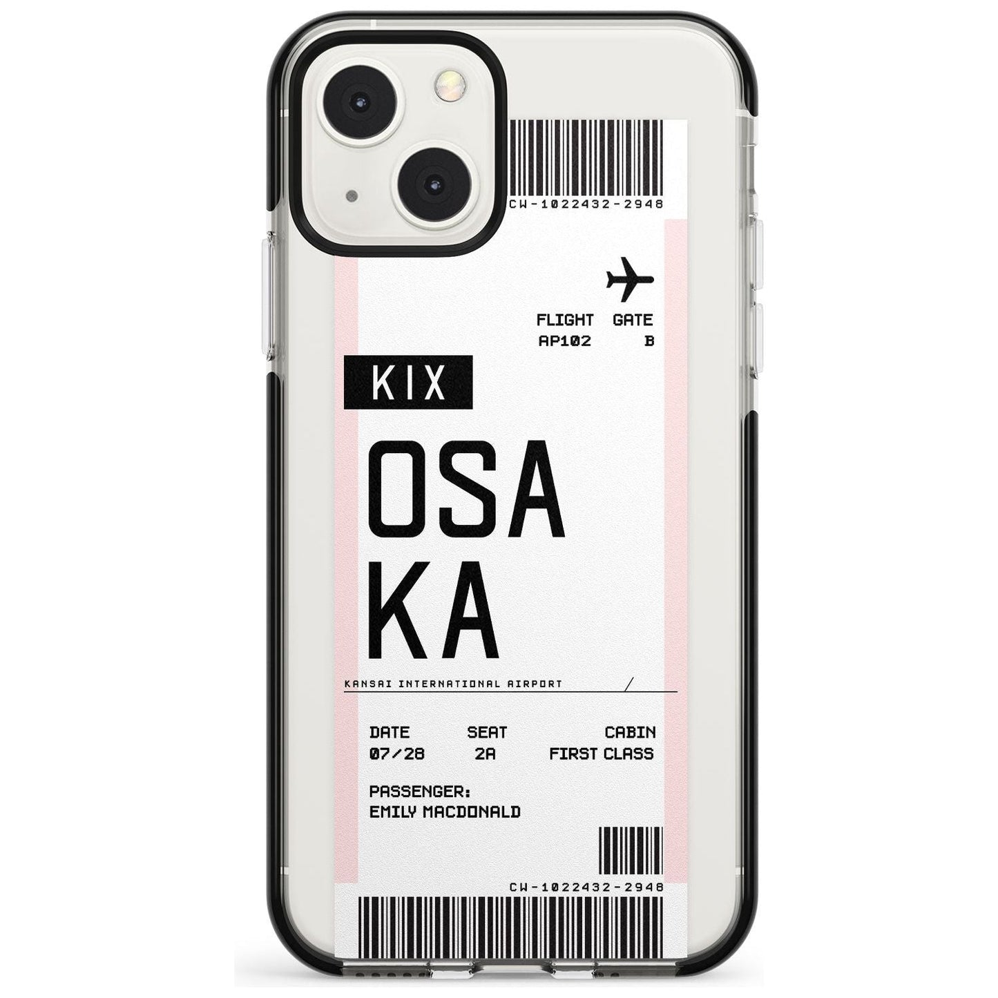 Personalised Osaka Boarding Pass