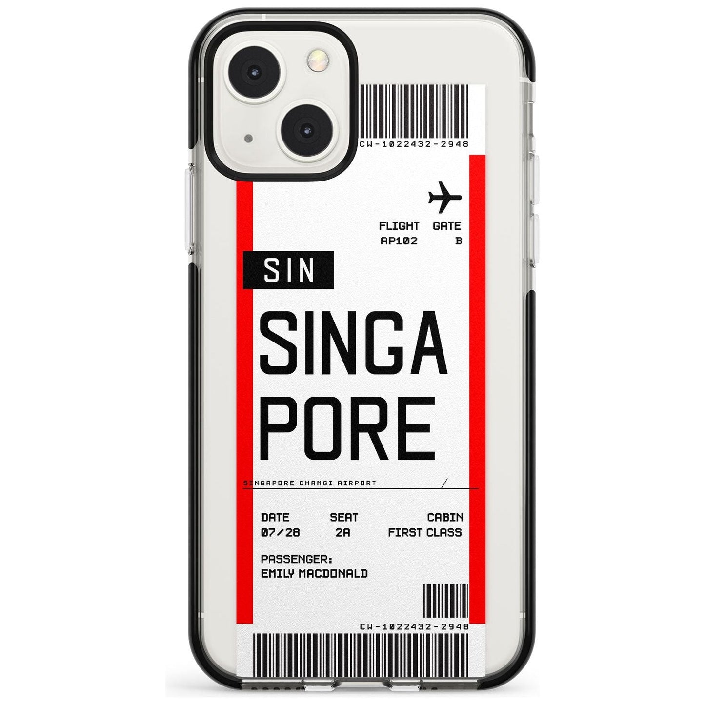 Personalised Singapore Boarding Pass