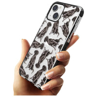 Black Labrador Watercolor Pattern