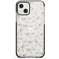 Pudel-Aquarellmuster