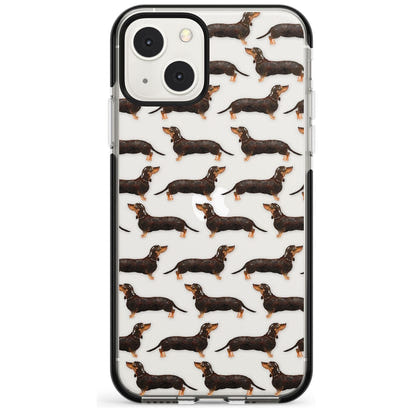 Dachshund Pattern Black Tan