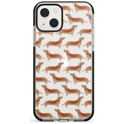 Dachshund Watercolor Dog Pattern