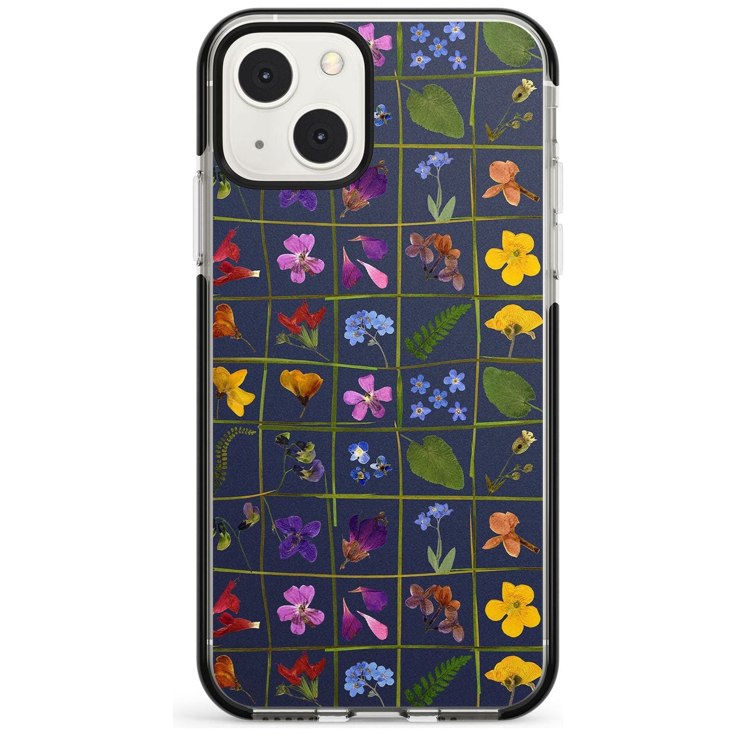 Grille de fleurs sauvages