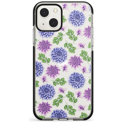 Purple Dahlias Floral