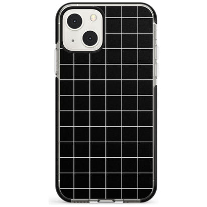 Minimalist Grid Pattern Black