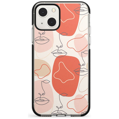 Abstract Face Line Art