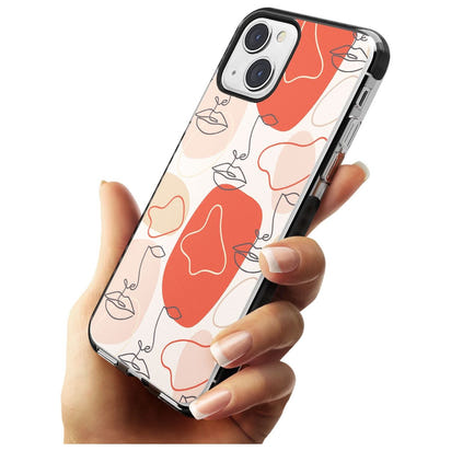 Abstract Face Line Art