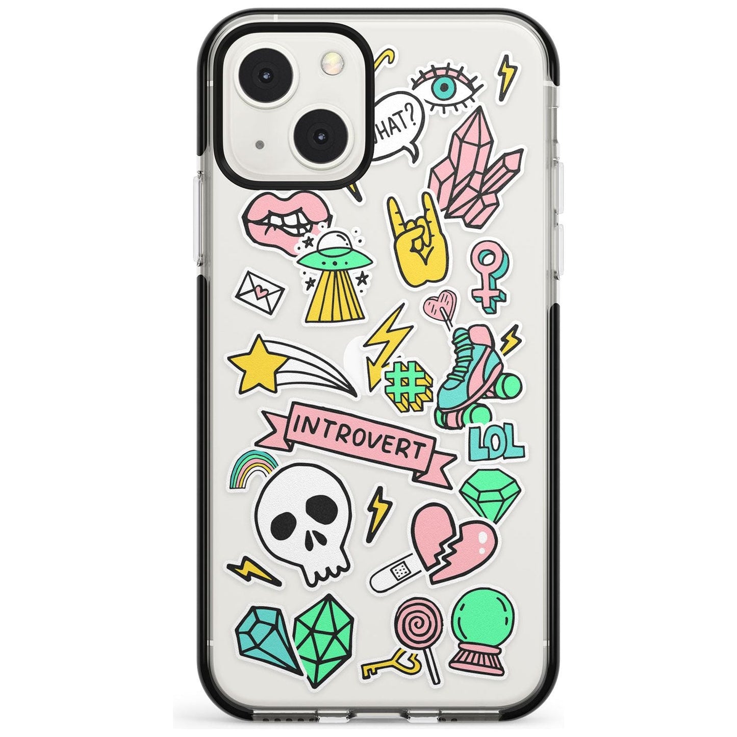 Autocollant introverti