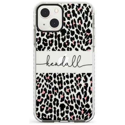Personalised Cursive Leopard Spots