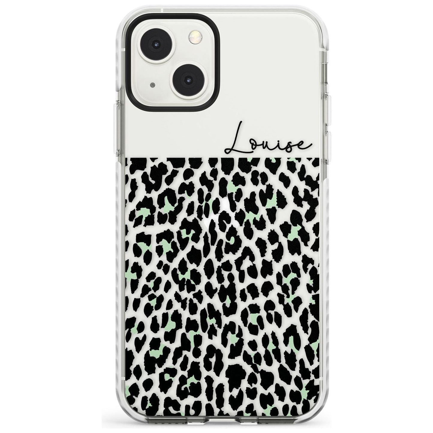 Personalised Seafoam Leopard