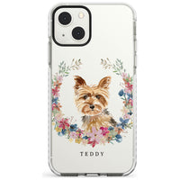 Personalised Yorkshire Terrier Floral Portrait