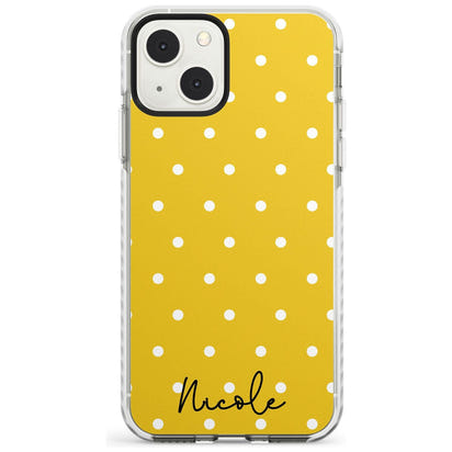 Personalised Yellow Polka Dot