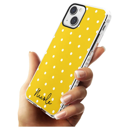 Personalised Yellow Polka Dot