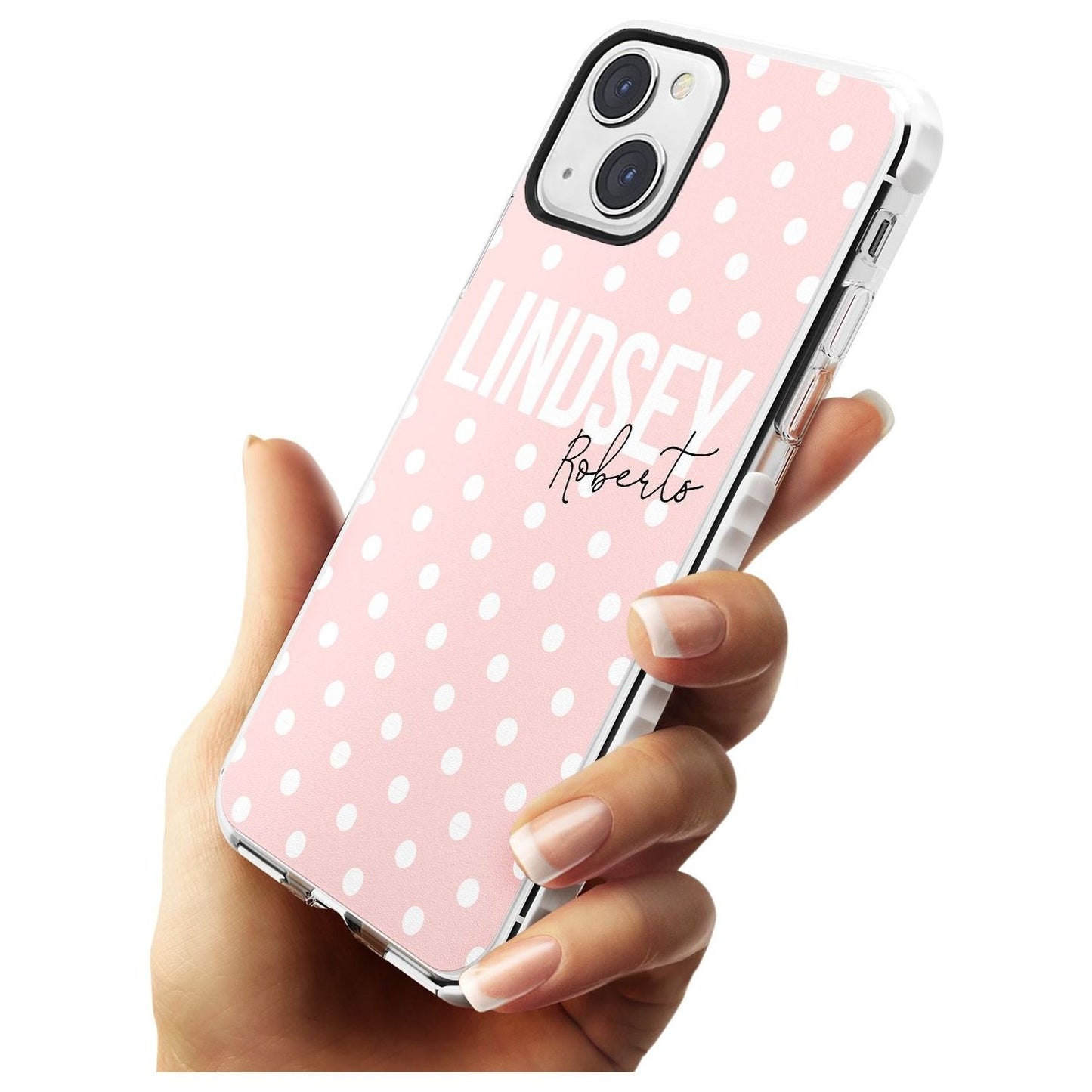 Personalised Pink Polka